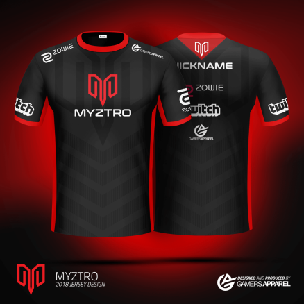 2018 Roster Shirts and Gamers Apparel Announced as Myztro Sponsor ...